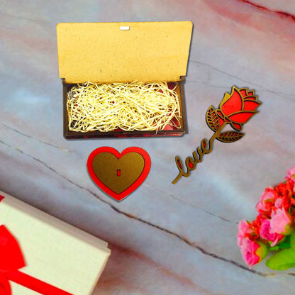 Valentine Wooden Rose Box