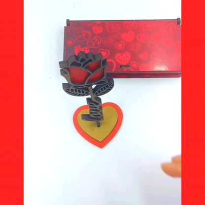 Valentine Wooden Rose Box