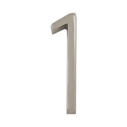 Modern Silver House Numbers - AURELE 4"