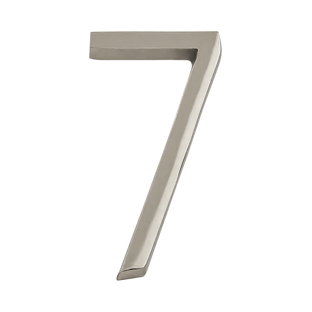 Modern Silver House Numbers - AURELE 4"