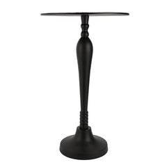 The Carla Side Table in Classical design in Raw Black Finish
