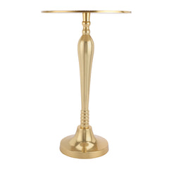 The Carla Side Table in Classical design in Raw Gold & Black Finish