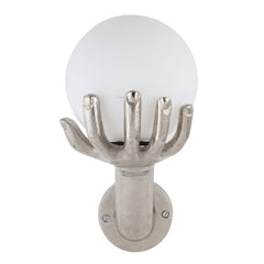 Hand Wall Light in silver