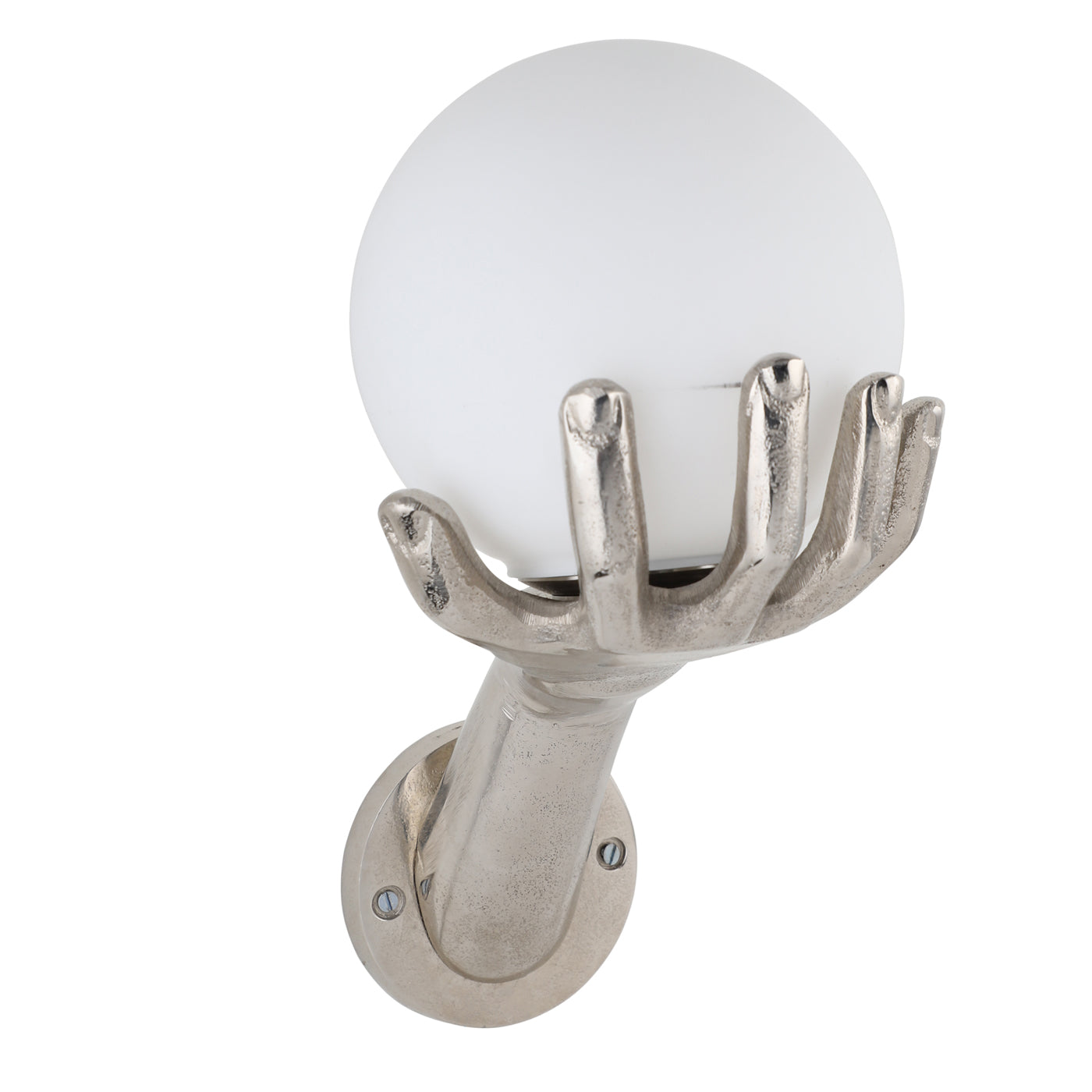 Hand Wall Light in silver