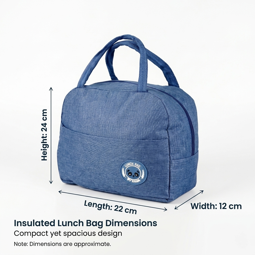 DecorTwist® Kids Insulated Lunch Bag | Cute Lunch Bag for School | Reusable Thermal Tiffin Bag for Boys & Girls