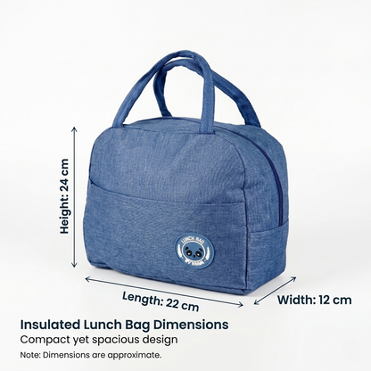 DecorTwist® Kids Insulated Lunch Bag | Cute Lunch Bag for School | Reusable Thermal Tiffin Bag for Boys & Girls