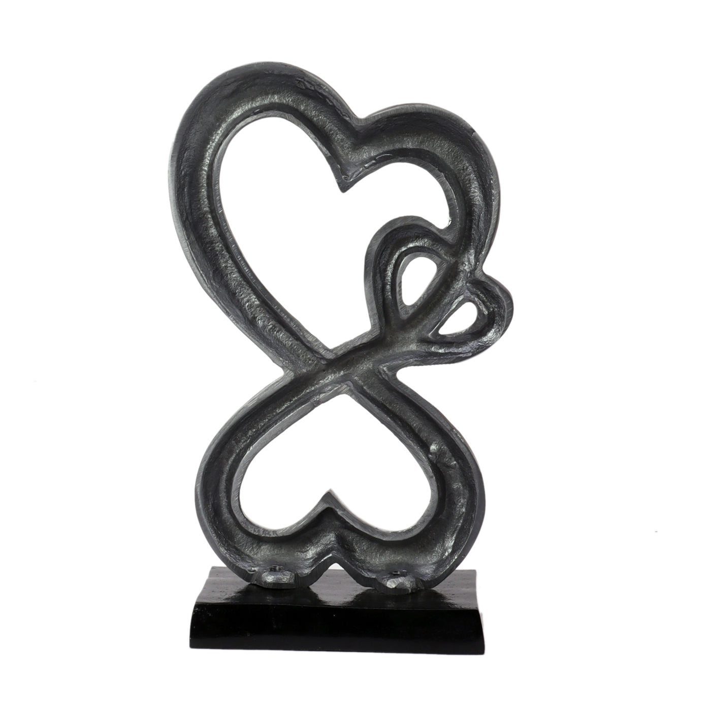 DecorTwist Brings Silver Family Heart Sculpture showpiece