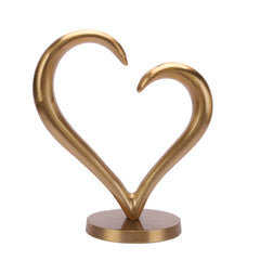 Gold Heart Sculpture