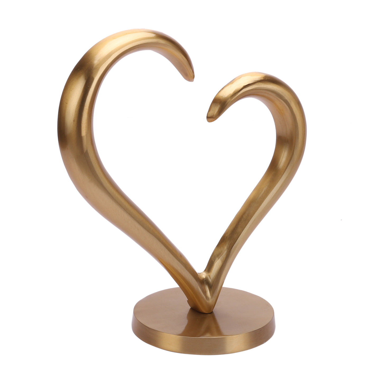 Gold Heart Sculpture