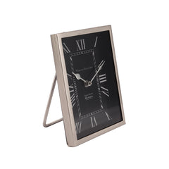 The Framed Clock in Silver Finish