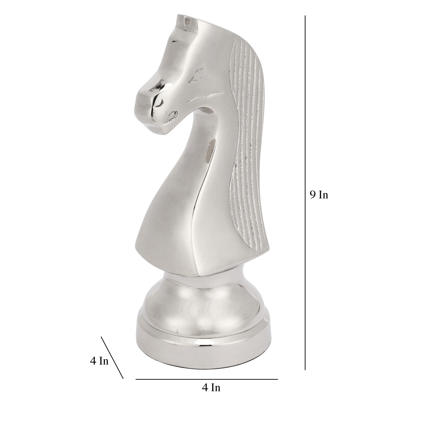 Chess Horse Silver Over-Size