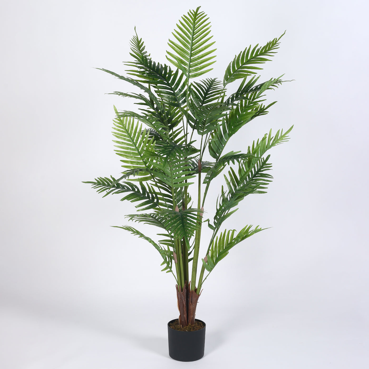 Artificial Areca Palm Plants for Indoor & Outdoor with pot (135 cm Tall, Multicolor)