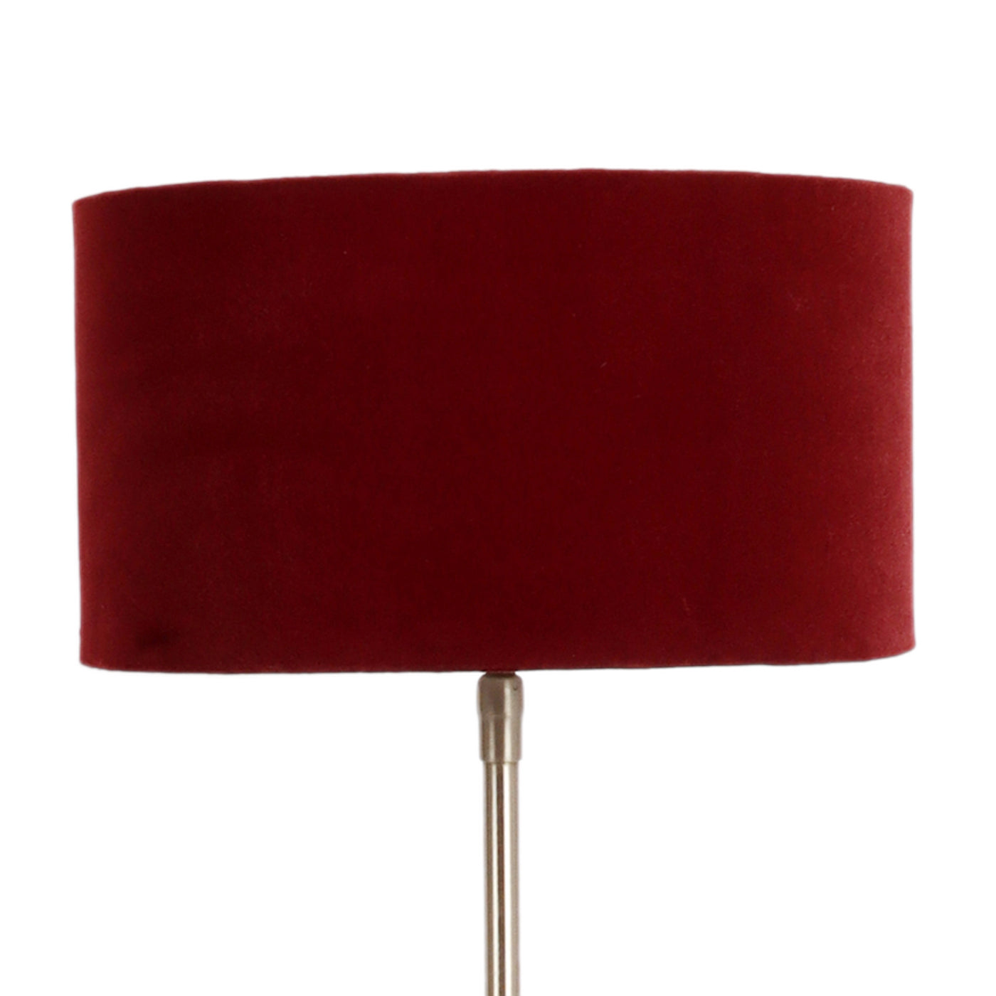 The "Large Silver MJ  Lamp" with Red velvet shade