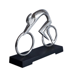 Brings Silver Bicycle Showpiece for Living Room, Home Decor, Table Decor Office Desk Shelf and Birthday Gift
