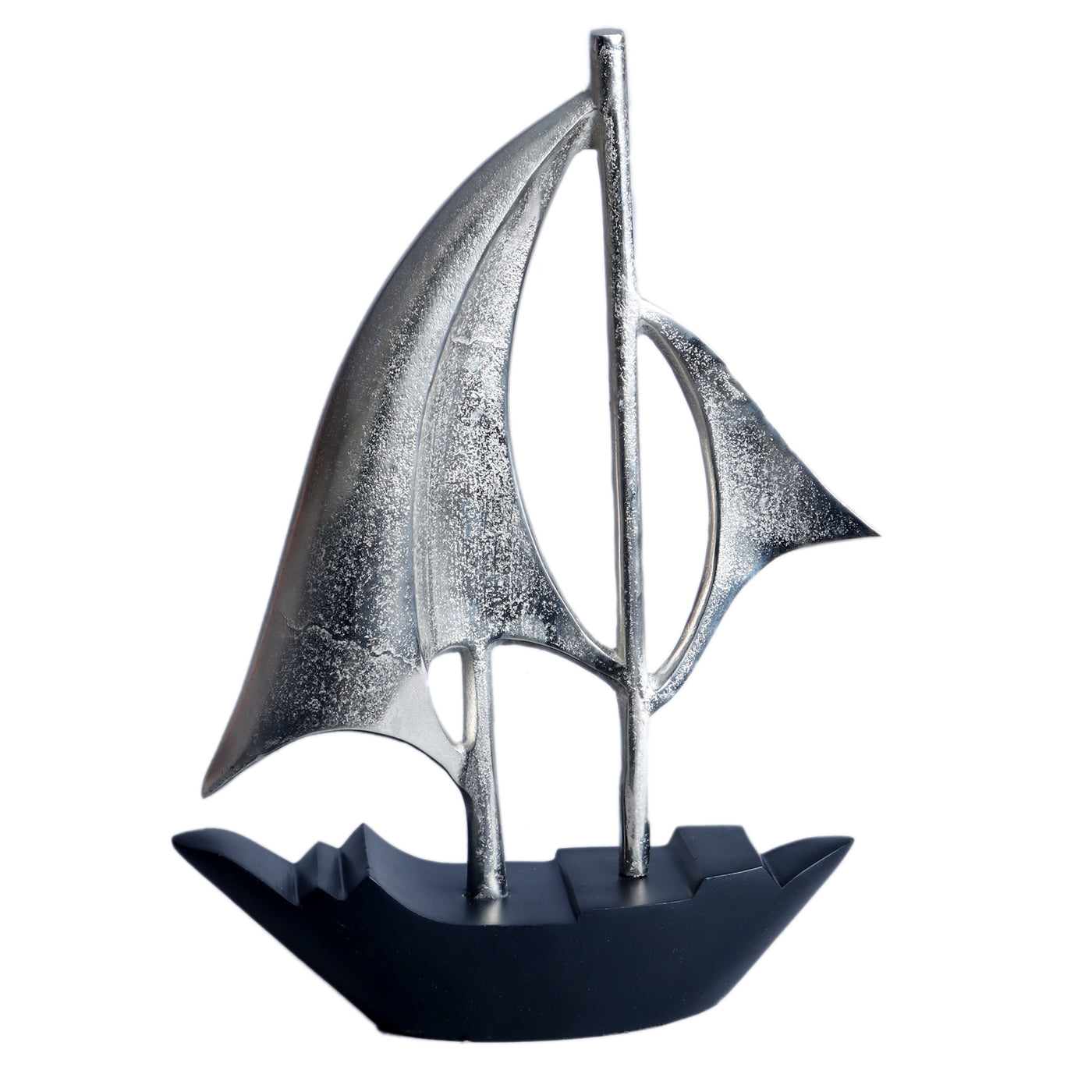 Brings Silver Boat Showpiece for Living Room, Home Decor, Table Decor Office Desk Shelf and Birthday Gift