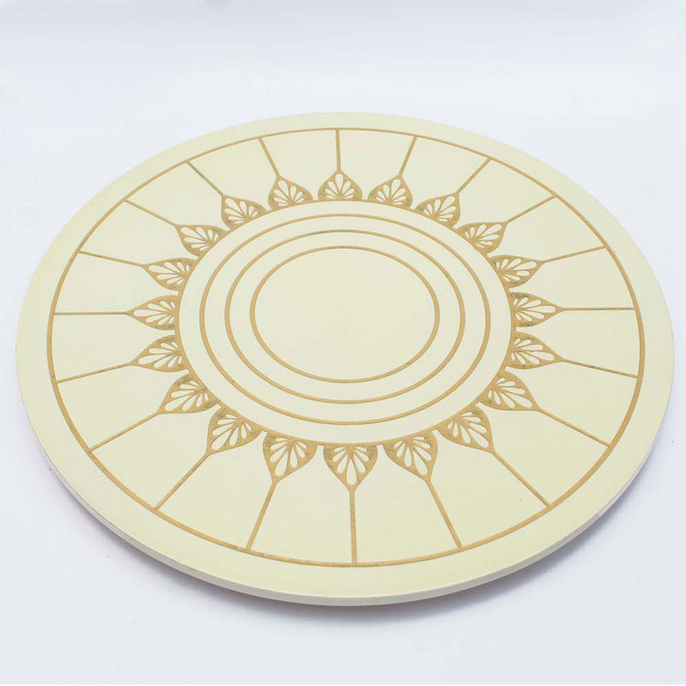 Ivory White Lazy Susan Wooden