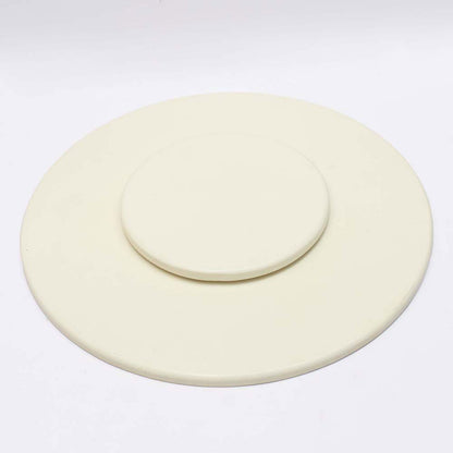 Ivory White Lazy Susan Wooden