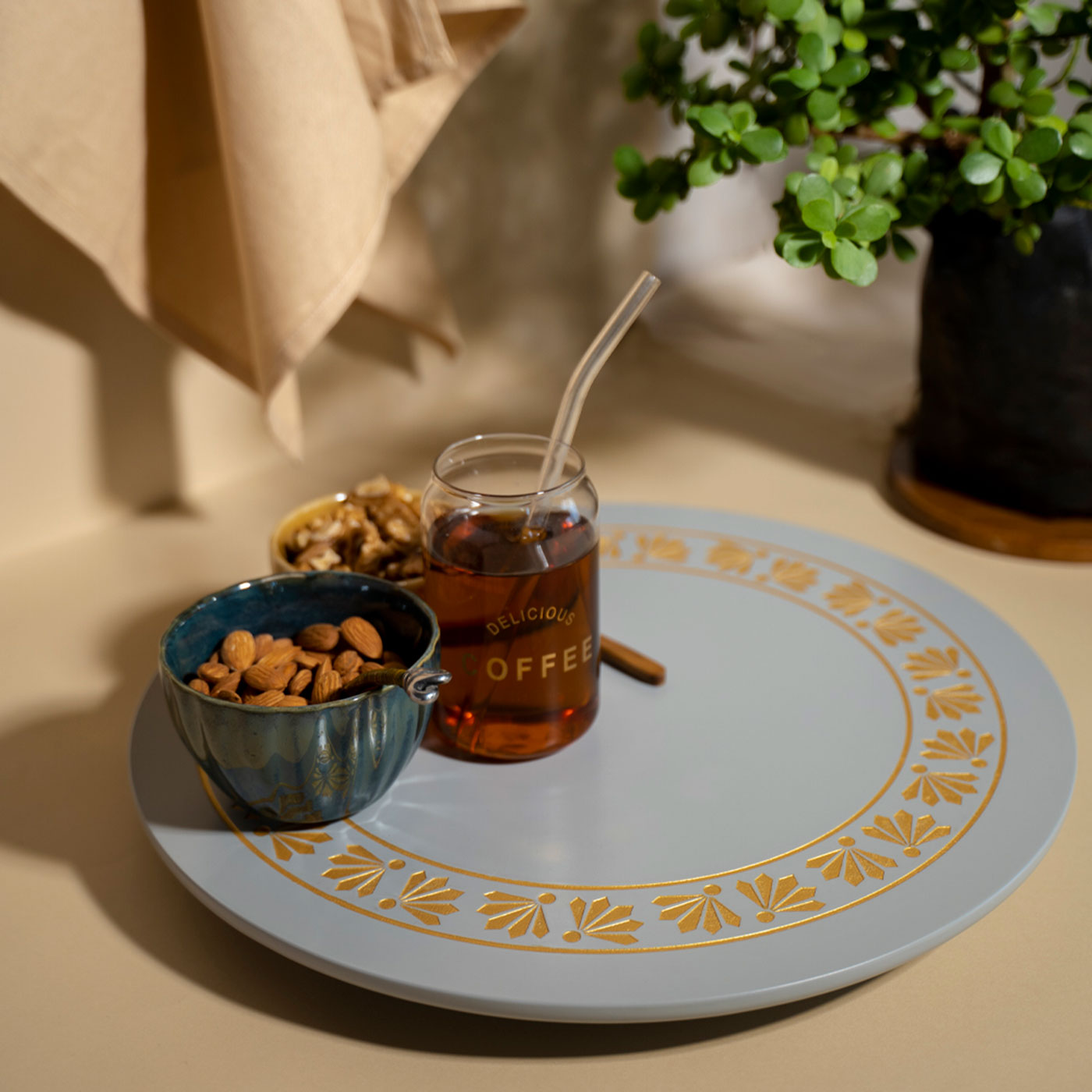 Pebble Grey Lazy Susan