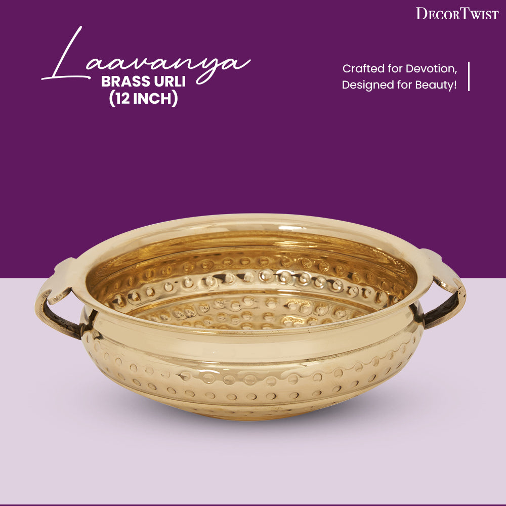 Laavanya 12 Inch Brass Urli