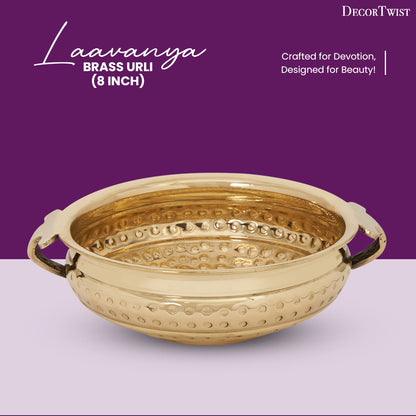 Laavanya 8 Inch Brass Urli