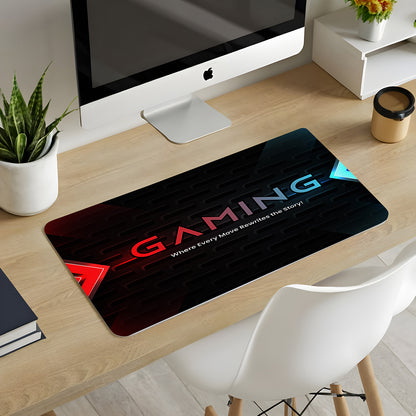 Gaming Mouse Pad Large Extended Desk Mouse Pad Non-Slip-Resistant Mousepad with Special-Textured Surface for Gamer Kids