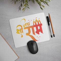 "Jai Shri Ram" Printed Mouse Pad Non-Slip Rubber Base Desk Mousepad for Laptop PC