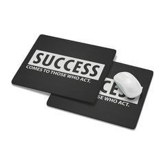 "SUCCESS Comes To Those Who Act" Quotes Printed Mouse Pad Non-Slip Rubber Base Desk Mousepad for Laptop PC