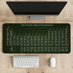 Periodic Table Printed Gaming Mouse Pad Large Extended Desk Mouse Pad Non-Slip Spill-Resistant Mousepad with Special-Textured Surface for Gamer Kids