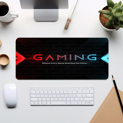 Gaming Mouse Pad Large Extended Desk Mouse Pad Non-Slip-Resistant Mousepad with Special-Textured Surface for Gamer Kids