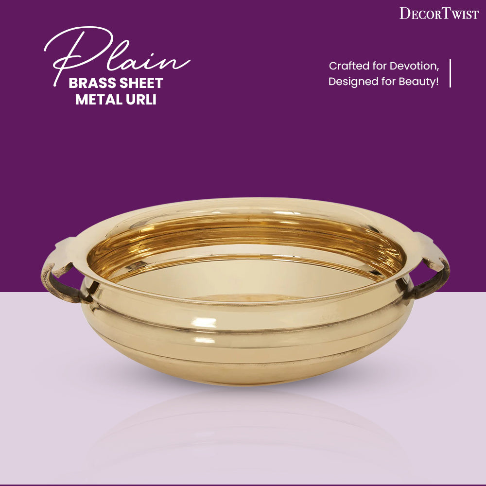 Nitya Plain Brass Sheet Metal Urli