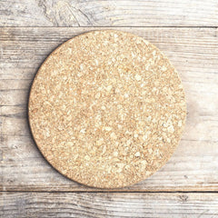 Heat Resistant Cork Trivets Pack of 2 (Round)