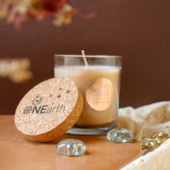 Luxury Scented Candle with Cork Lid - Soy Wax (1 wick)