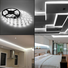 DecorTwist LEDs 5 m Strip Lights (Pack of 1) | Indoor & Outdoor Decorative |120 LED/Mtr with Adaptor (White)