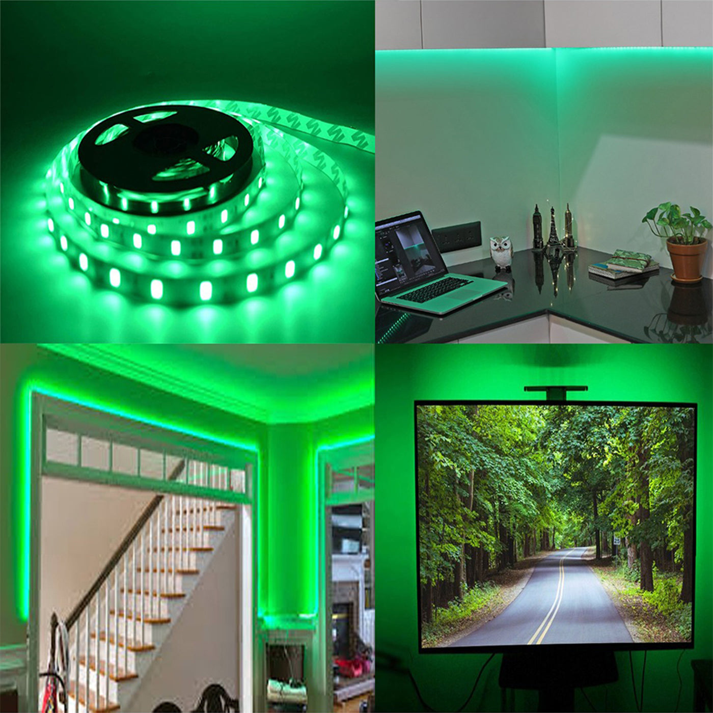 DecorTwist LEDs 5 m Strip Lights (Pack of 1) | Indoor & Outdoor Decorative |120 LED/Mtr with Adaptor (Green)