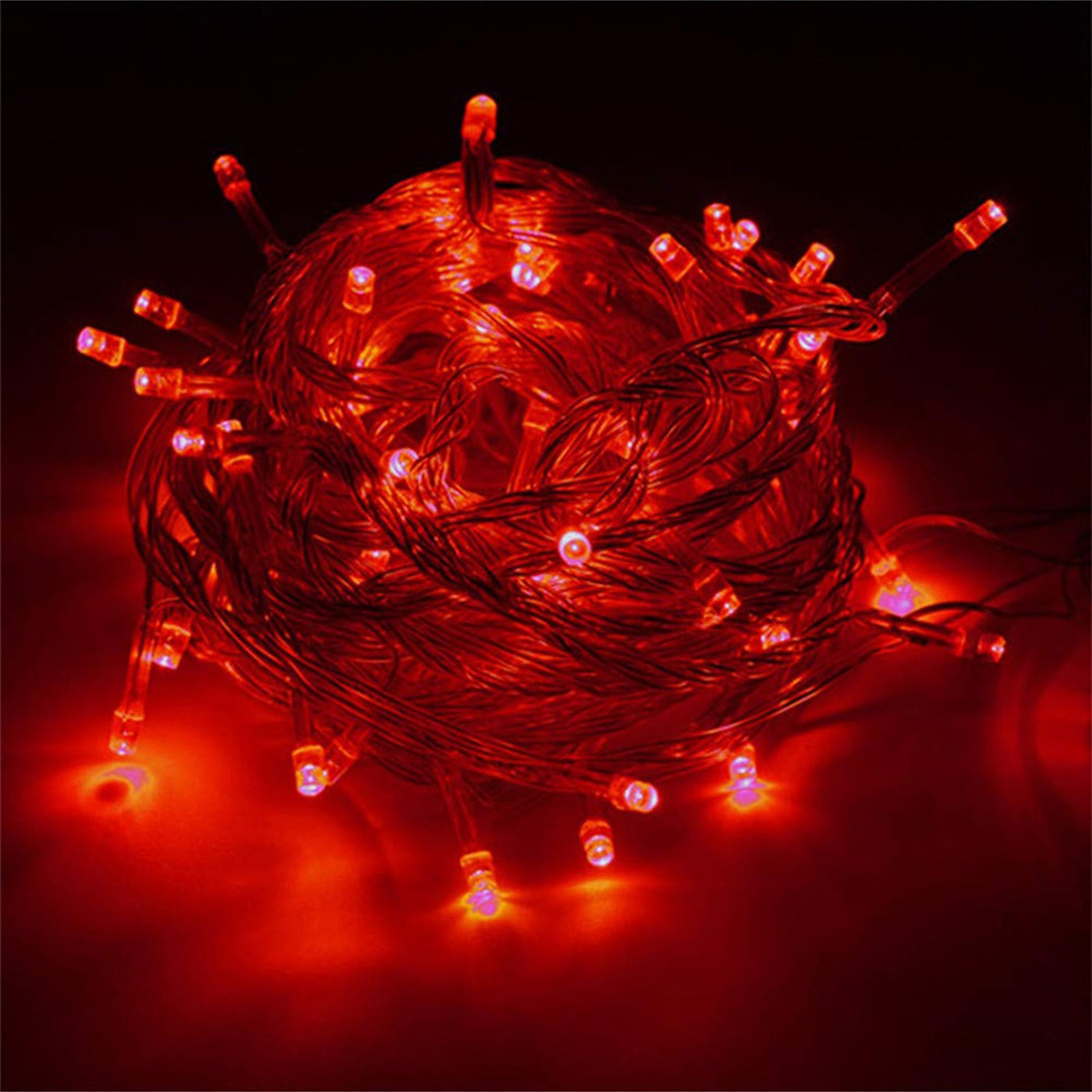 DecorTwist LED String Light for Home and Office Decor | Indoor & Outdoor | use Decorative Lights | Christmas | Diwali | Wedding | (Red) 12 Meter Length |(Pack of 2)