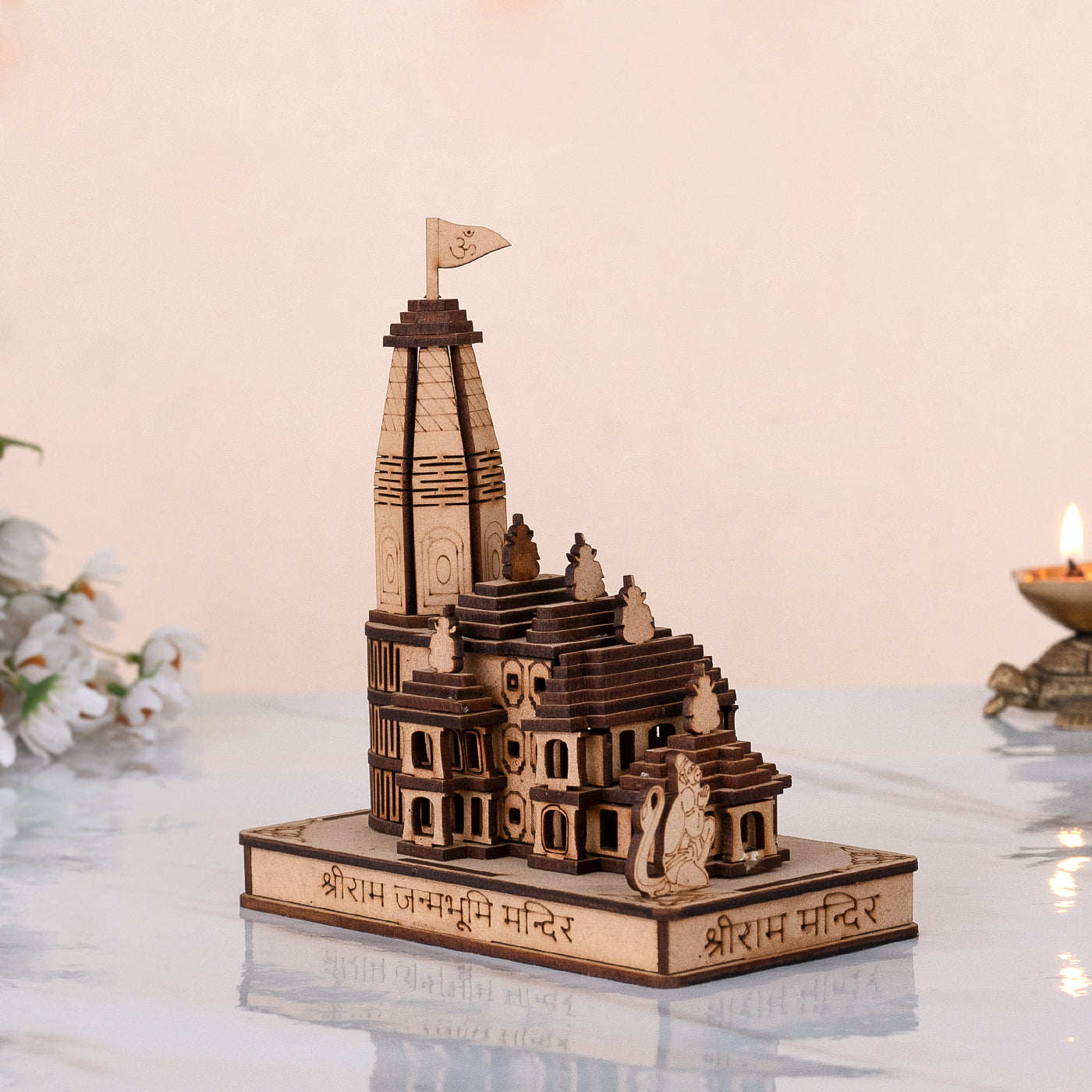 Ram Mandir Ayodhya Miniature Home Decor & Gifts 6 Inch