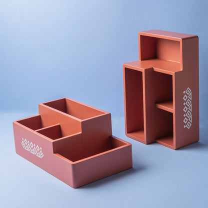 Multi Organiser Amber Orange