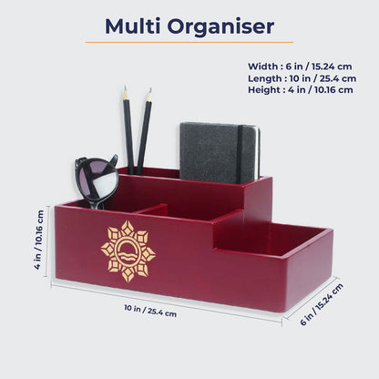 Multi Organiser Maroon