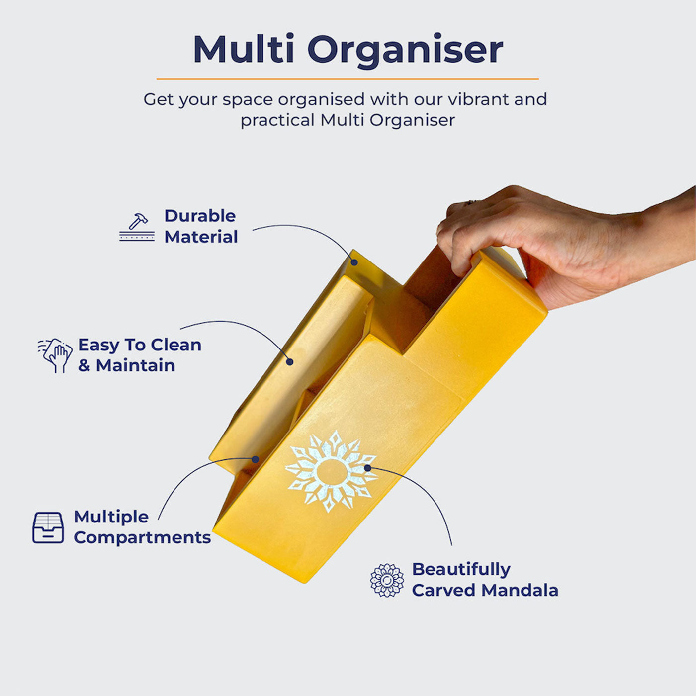 Multi Organiser Yellow