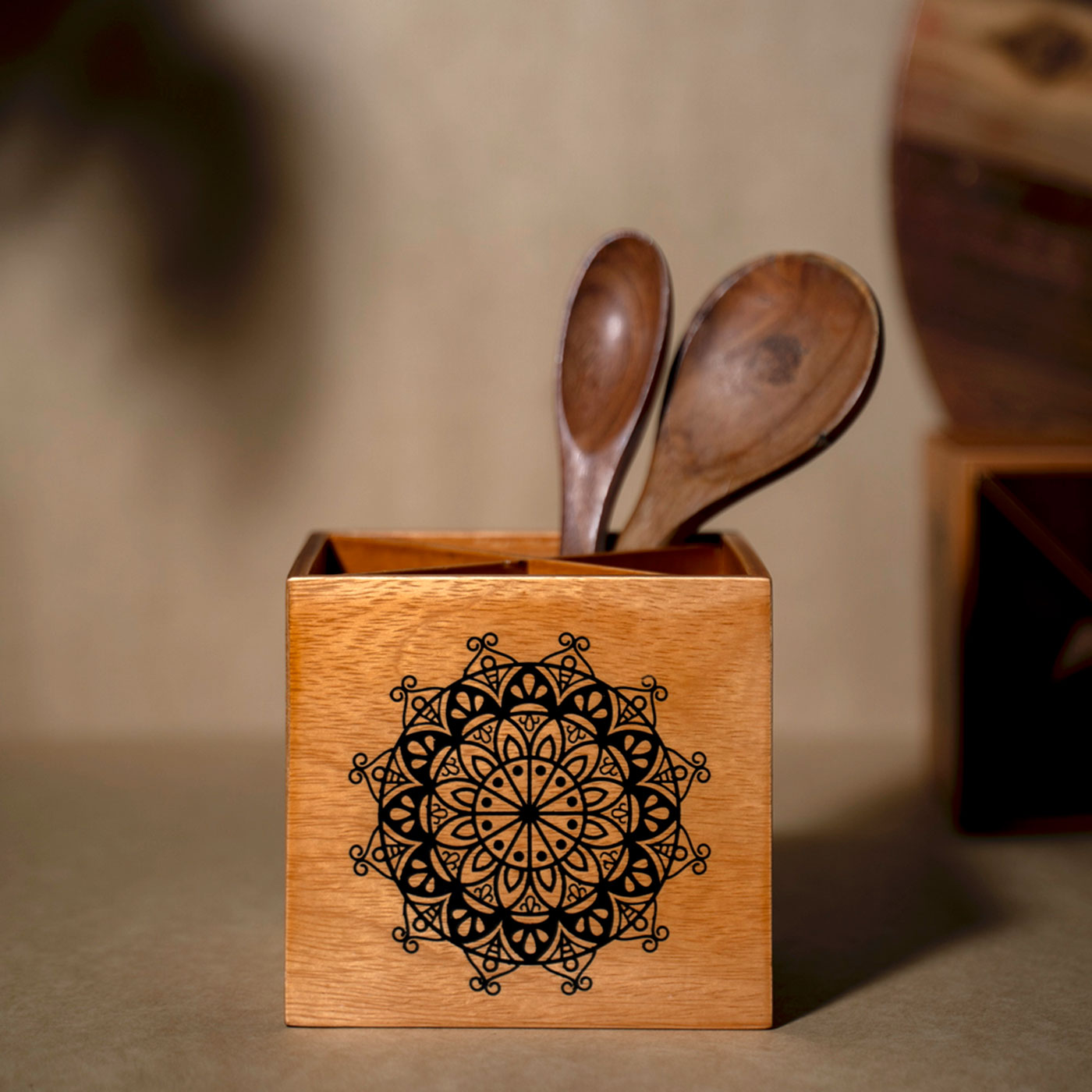 Wood Light Spoon Stand