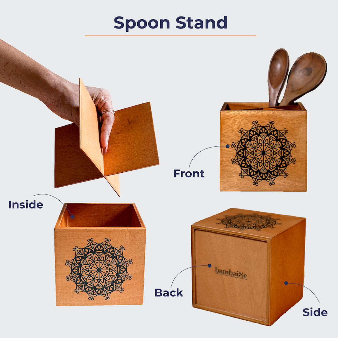 Wood Light Spoon Stand