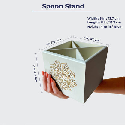 Ivory White Spoon Stand