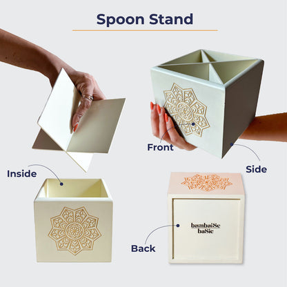 Ivory White Spoon Stand