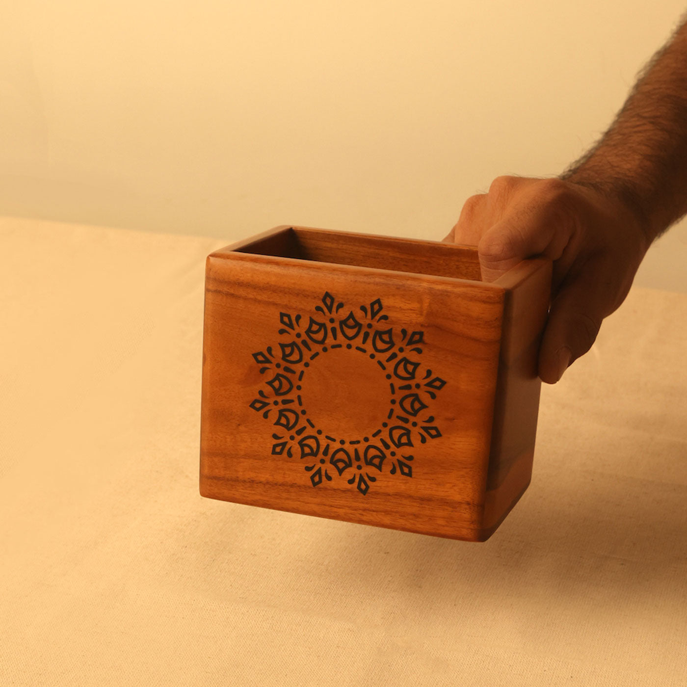 Compact Spoon Holder teak Windmill