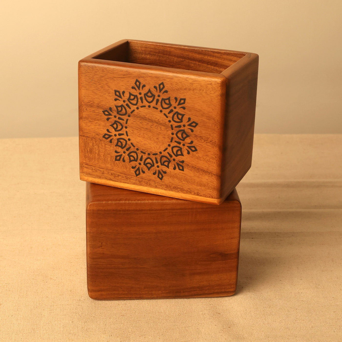 Compact Spoon Holder teak Windmill