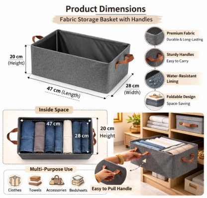 DecorTwist Transparent Shoe Storage Box for Closet & Under Bed | Foldable Dustproof Plastic Organizer for Shoes, Clothes & Blankets (Style 4)
