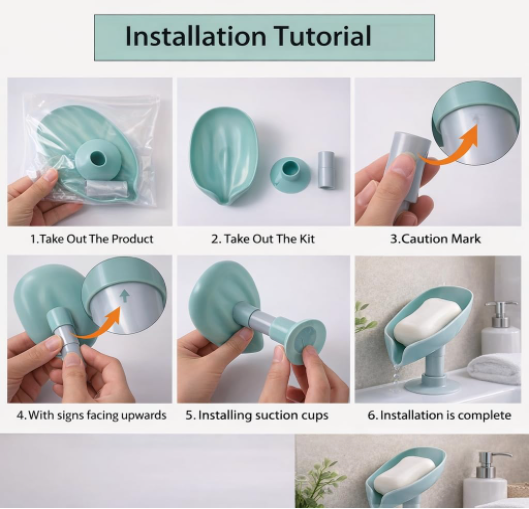 DecorTwist Soap Holder & Travel Soap Case | Bathroom & Travel Soap Storage Solution | Durable Plastic | Multipurpose Use (Soap Holder Pack of 2)