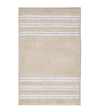 DecorTwist Anti-Slip Microfiber Bath Mat 60x40 cm | Super Absorbent & Quick Dry | Soft Polyester Surface with Non-Skid TPR Backing | Bathroom Floor Mat for Shower & Wash Basin