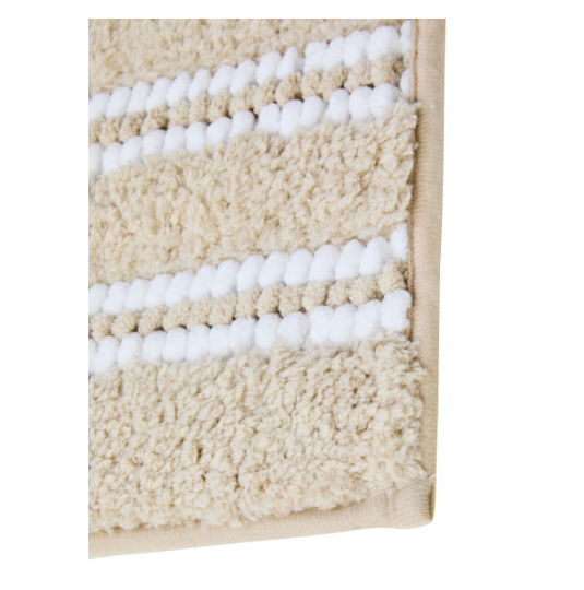 DecorTwist Anti-Slip Microfiber Bath Mat 60x40 cm | Super Absorbent & Quick Dry | Soft Polyester Surface with Non-Skid TPR Backing | Bathroom Floor Mat for Shower & Wash Basin