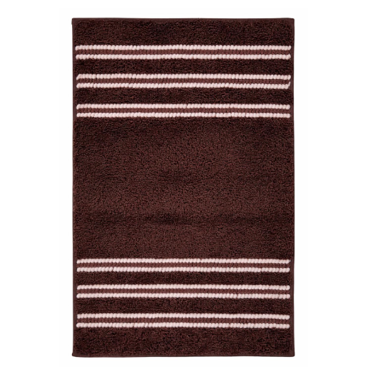 DecorTwist Anti-Slip Microfiber Bath Mat 60x40 cm | Super Absorbent & Quick Dry | Soft Polyester Surface with Non-Skid TPR Backing | Bathroom Floor Mat for Shower & Wash Basin